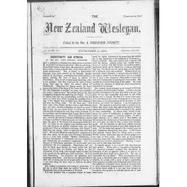 The New Zealand Wesleyan - 2nd November 1874
