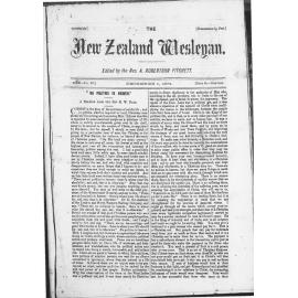 The New Zealand Wesleyan - 1st December 1874