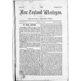 The New Zealand Wesleyan - 1st July 1875