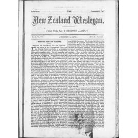 The New Zealand Wesleyan - 1st August 1875