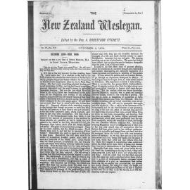 The New Zealand Wesleyan - 1st October 1875