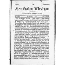 The New Zealand Wesleyan - 1st November 1875