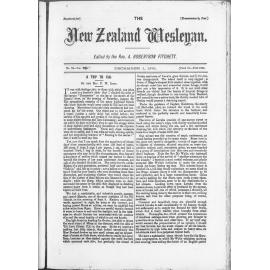 The New Zealand Wesleyan - 1st December 1875