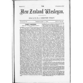 The New Zealand Wesleyan - 1st February 1876