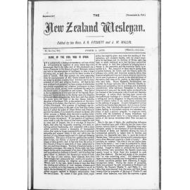 The New Zealand Wesleyan - 1st June 1876