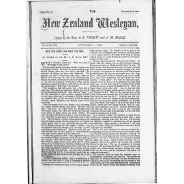 The New Zealand Wesleyan - 1st October 1876