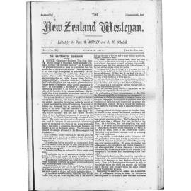 The New Zealand Wesleyan - 1st June 1877