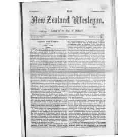 The New Zealand Wesleyan - 1st October 1877