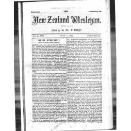 The New Zealand Wesleyan - 1st May 1878
