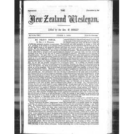 The New Zealand Wesleyan - 1st June 1878