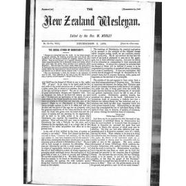 The New Zealand Wesleyan - 2nd December 1878