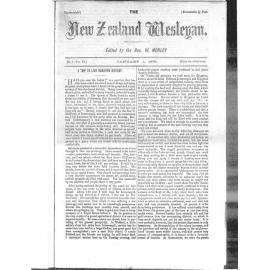 The New Zealand Wesleyan - 1st January 1879