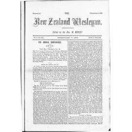 The New Zealand Wesleyan - 7th February 1879