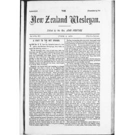 The New Zealand Wesleyan - 2nd June 1879