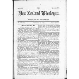 The New Zealand Wesleyan - 1st October 1879