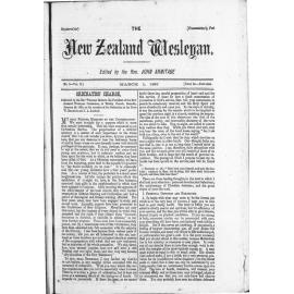 The New Zealand Wesleyan - 1st March 1880