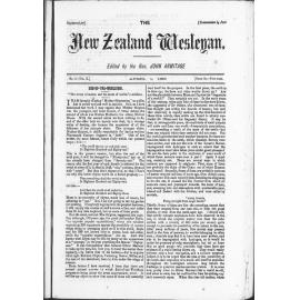 The New Zealand Wesleyan - 1st April 1880