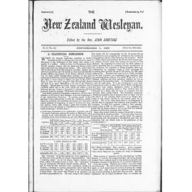 The New Zealand Wesleyan - 1st September 1880