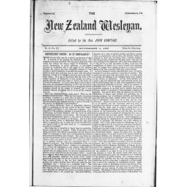 The New Zealand Wesleyan - 1st November 1880