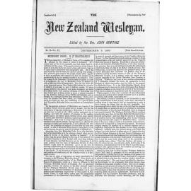 The New Zealand Wesleyan - 3rd December 1880