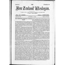 The New Zealand Wesleyan - 1st August 1882
