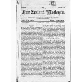 The New Zealand Wesleyan - 1st January 1883