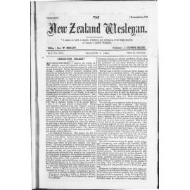 The New Zealand Wesleyan - 1st March 1883