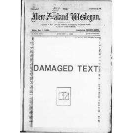 The New Zealand Wesleyan - 1st August 1883