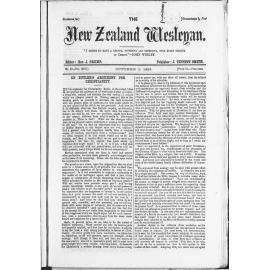 The New Zealand Wesleyan - 1st October 1883