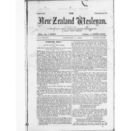 The New Zealand Wesleyan - 1st January 1884