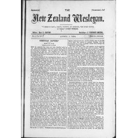 The New Zealand Wesleyan - 1st April 1884
