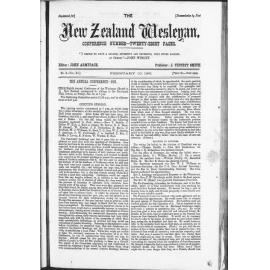 The New Zealand Wesleyan - 10th February 1881