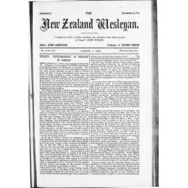 The New Zealand Wesleyan - 1st April 1881