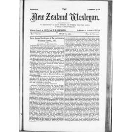 The New Zealand Wesleyan - 1st July 1881