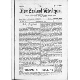 The New Zealand Wesleyan - 1st October 1881