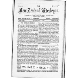 The New Zealand Wesleyan - 1st November 1881