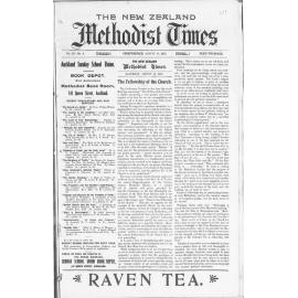 The New Zealand Methodist Times - 10th August 1912