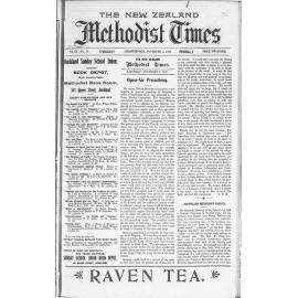 The New Zealand Methodist Times - 2nd November 1912