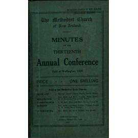 The Methodist Church of New Zealand - Minutes of the Thirteenth Annual Conference  - Begun in Taranaki Street Church, Wellington, Thursday, 26th February, 1925