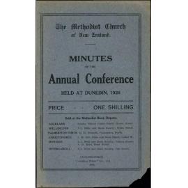 The Methodist Church of New Zealand - Minutes of the Annual Conference  - Begun in Trinity Church, Dunedin, Thursday, 25th February, 1926