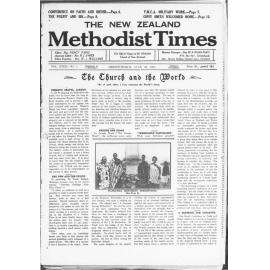 The New Zealand Methodist Times - 30th July 1927