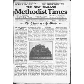 The New Zealand Methodist Times - 24th September 1927