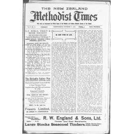 The New Zealand Methodist Times - 14th November 1914