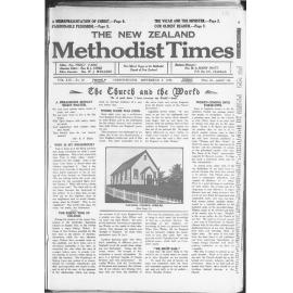 The New Zealand Methodist Times - 8th September 1928