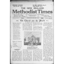 The New Zealand Methodist Times - 1st December 1928
