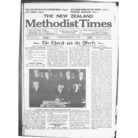 The New Zealand Methodist Times - 1st June 1929