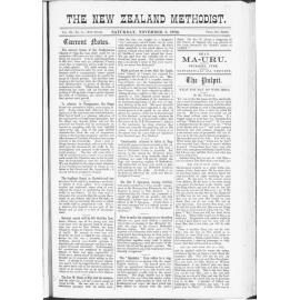 The New Zealand Methodist - 5th November 1892