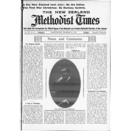 The New Zealand Methodist Times - 21st December 1918