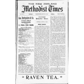 The New Zealand Methodist Times - 27th August 1910