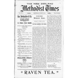 The New Zealand Methodist Times - 22nd October 1910